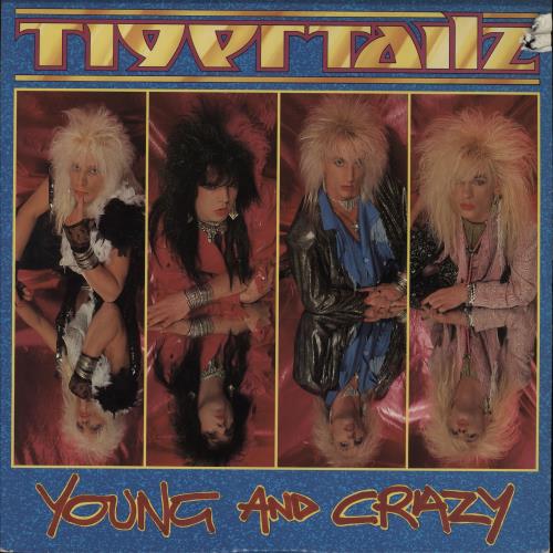 洋楽 JUNK. Tigertailz Young And Crazy US vinyl LP album (LP record